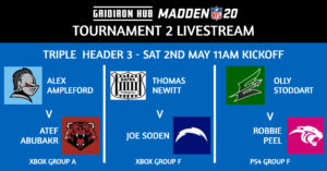 Sportank Madden Tournament 2 – BAFA Teams | Livestream Triple Header 3