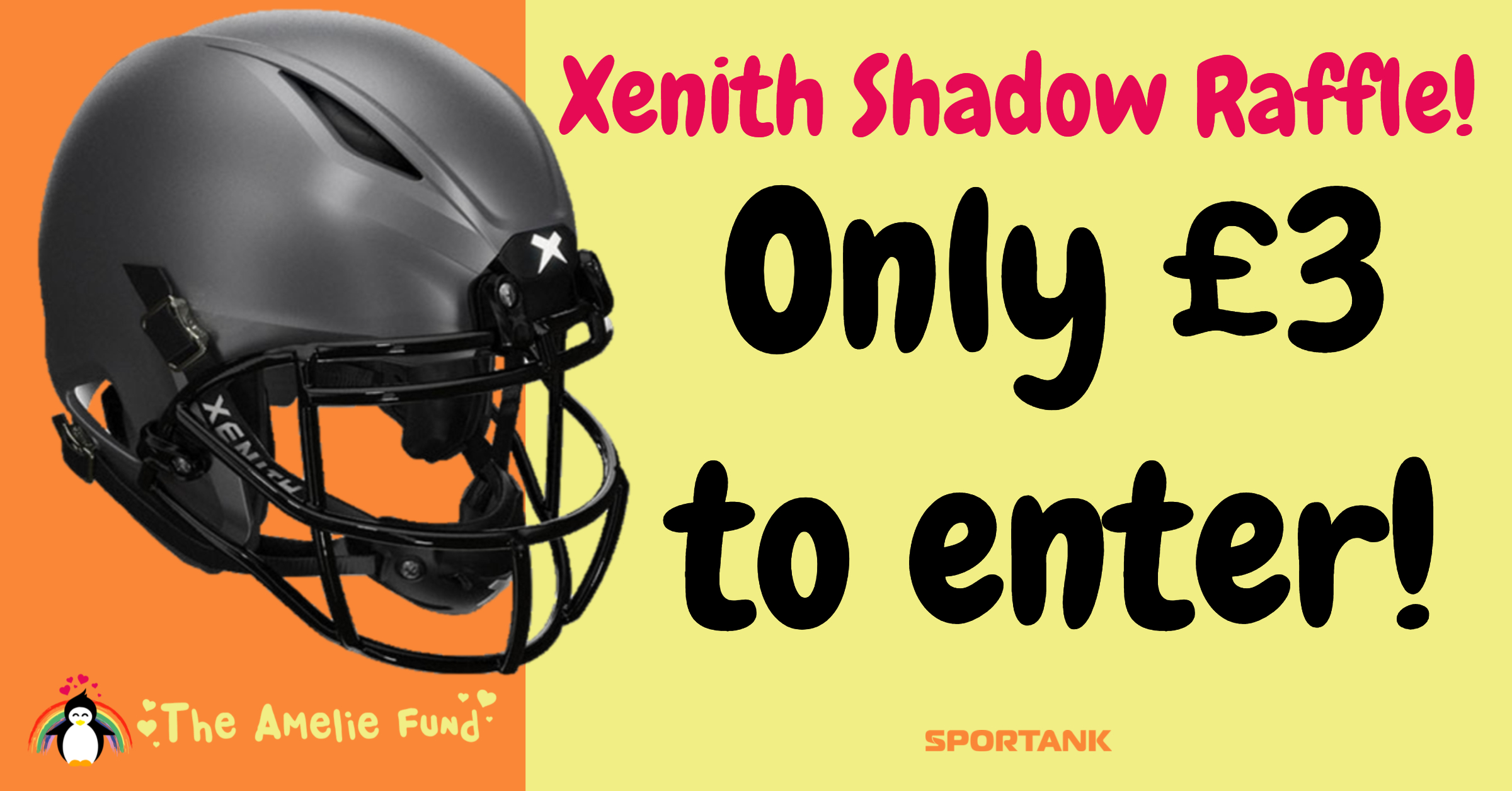 Xenith Shadow Helmet Fundraiser Raffle