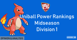 Uniball Power Rankings Midseason Division 1