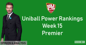Uniball Power Rankings Week 15: Premier